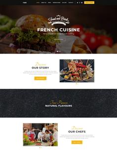 html餐饮美食宣传网站模板