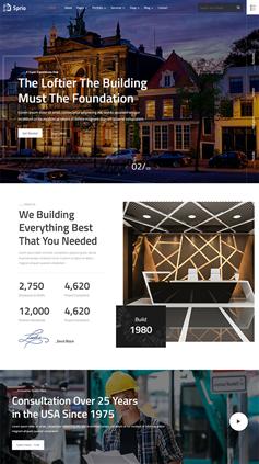 建筑设计公司网站web模板