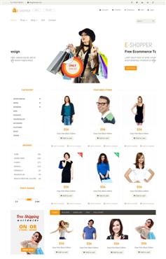 HTML5服装购买交易网站模板
