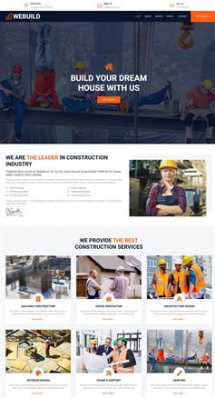 HTML5建筑行業公司網站模板