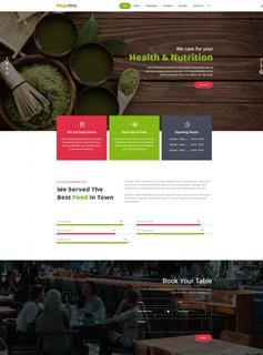 HTML5西式餐廳宣傳網站模板