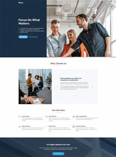 网页设计服务行业公司网站模板