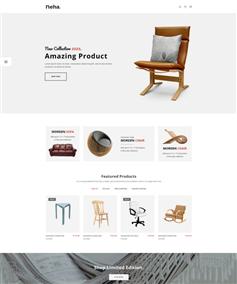 家具在线销售电子商务网站模板