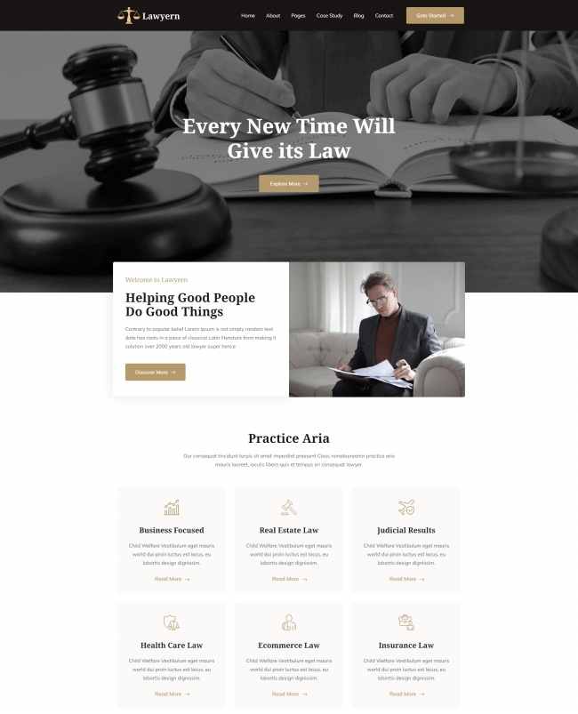HTML法律咨询服务宣传网站模板8510